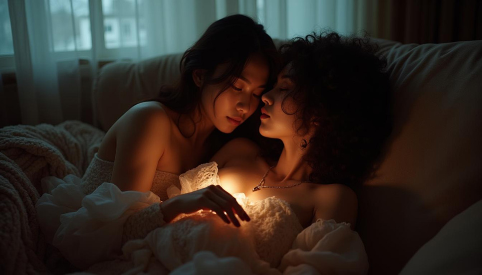 oppia che esplora la sessualità non penetrativa con intimità e complicità