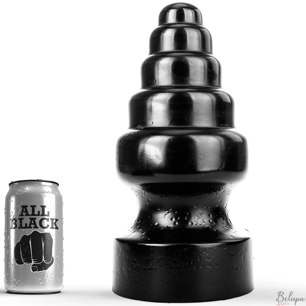 Giant Progressive Anal Plug XMAS All Black 29 x 13 cm Black