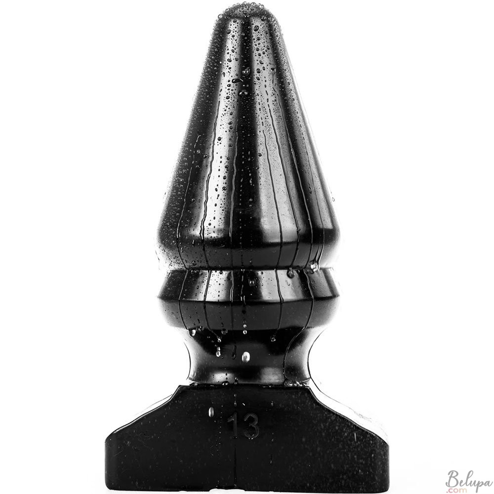 Giant Anal Plug POP 13 All Black 28.5 x 12.6 cm Black